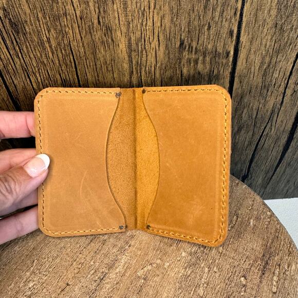 Genuine Leather Wallet Made in Africa Leather Card Holder Minimalist Wallet NEW - Picture 4 of 5